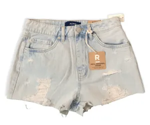 Women Jeans Shorts - Washed Blue
