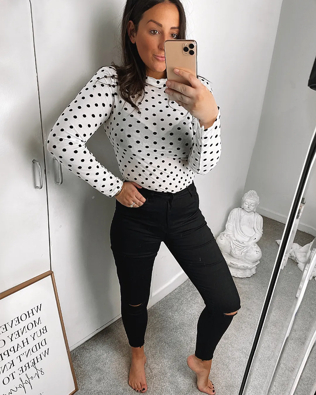 You Drive me Crazy bodysuit White